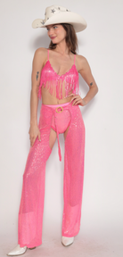sequin chaps