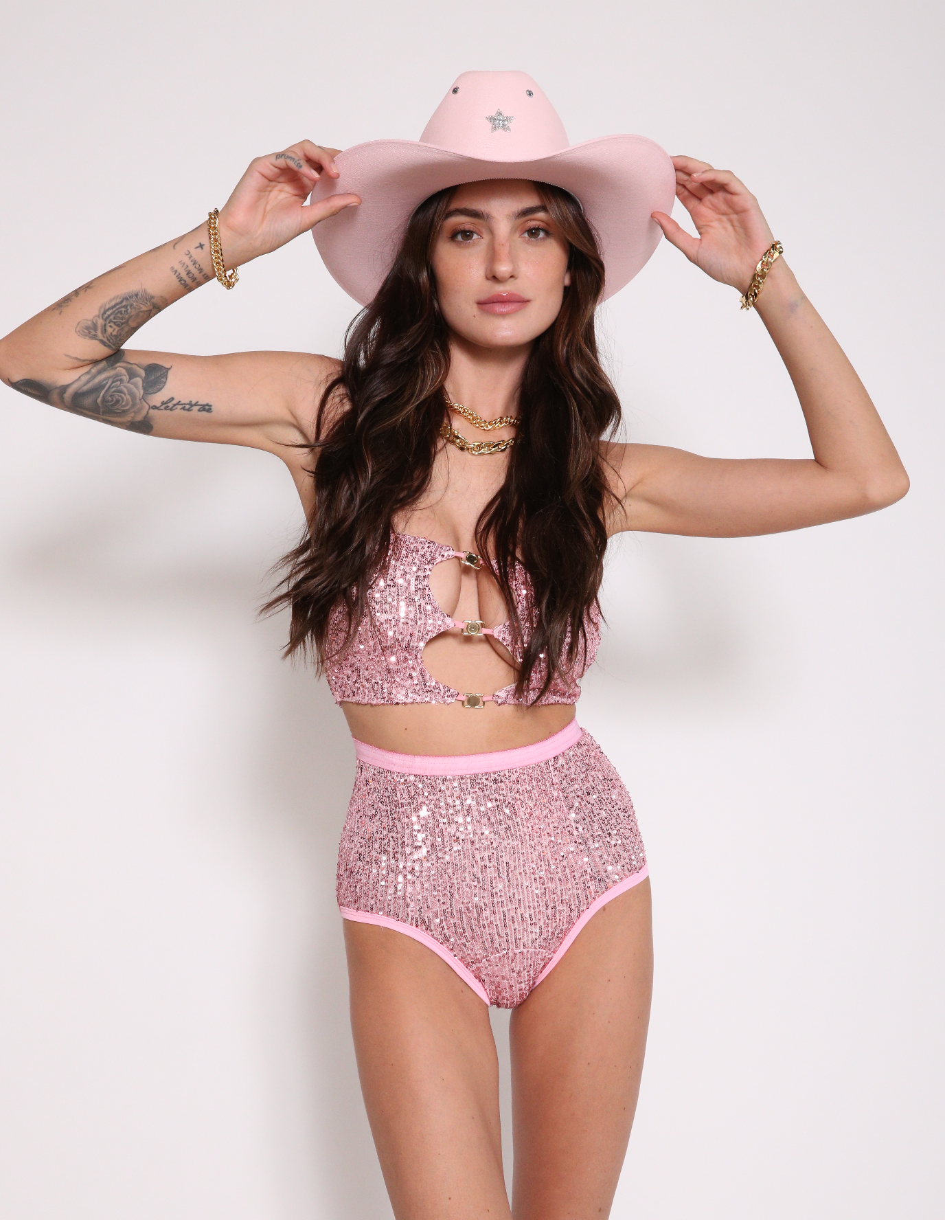 Sequin stretch bottoms