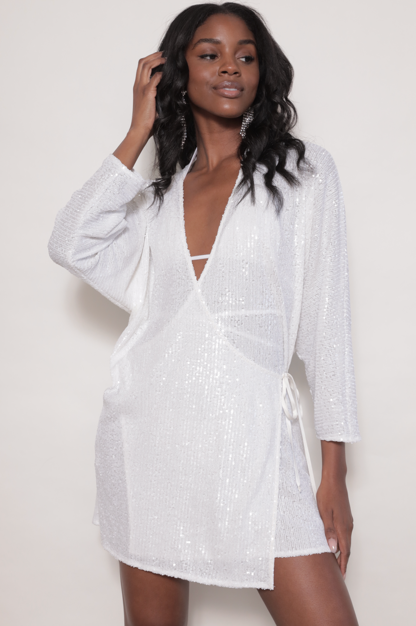 SEQUIN WRAP DRESS | EASTNWEST – eastnwest label