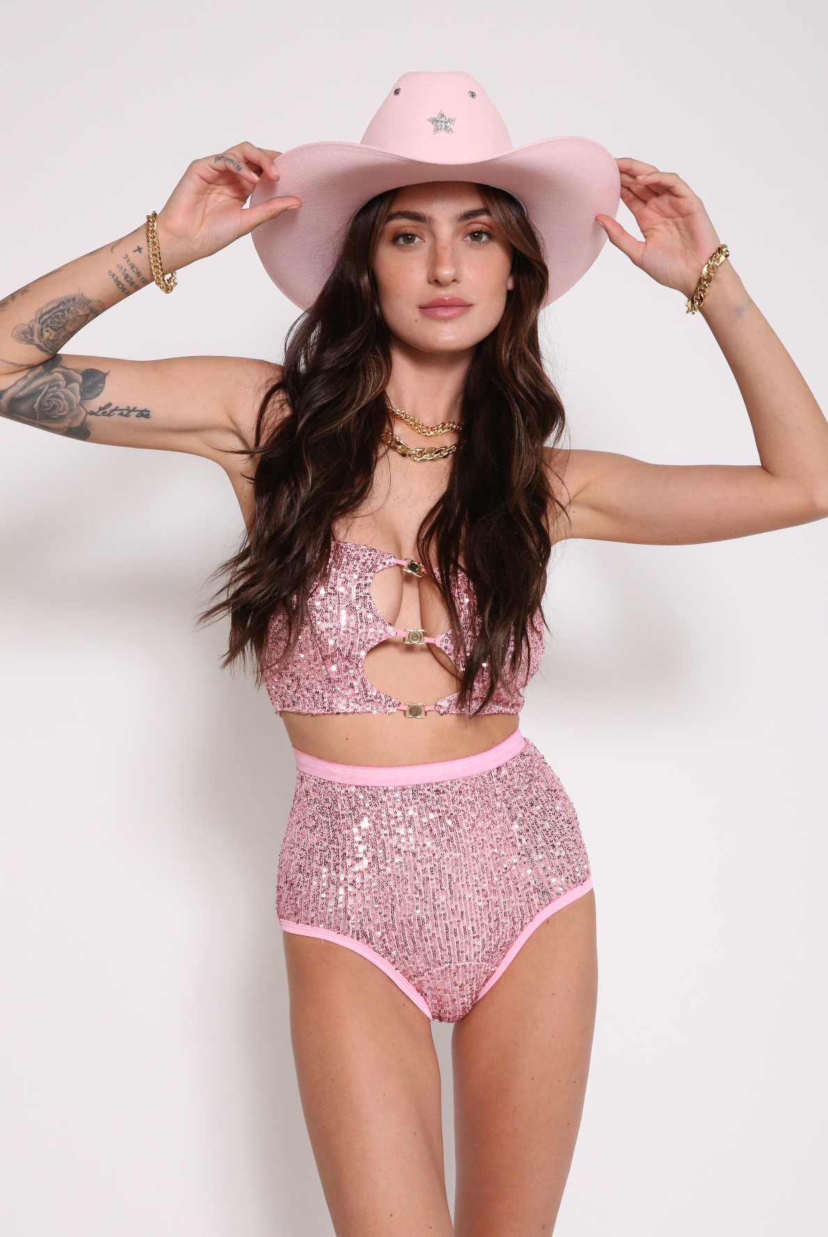 Sequin stretch bottoms
